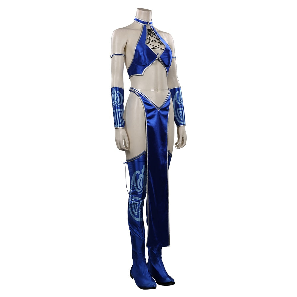 Traje Kitana Cosplay Mortal Kombat