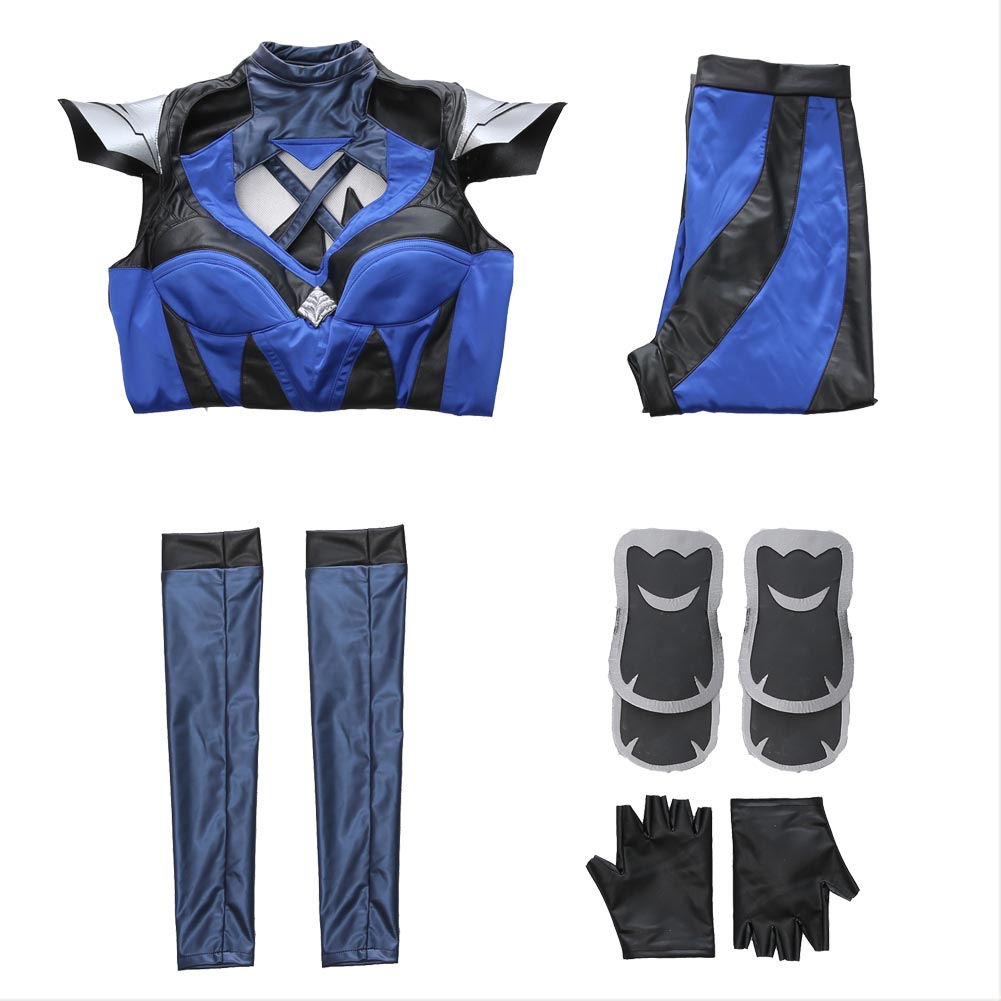 Traje Kitana Cosplay Mortal Kombat