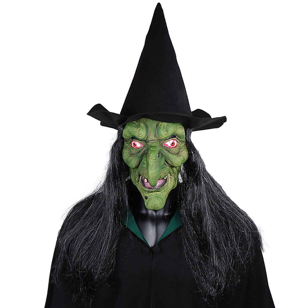 Máscara de Bruxa Verde