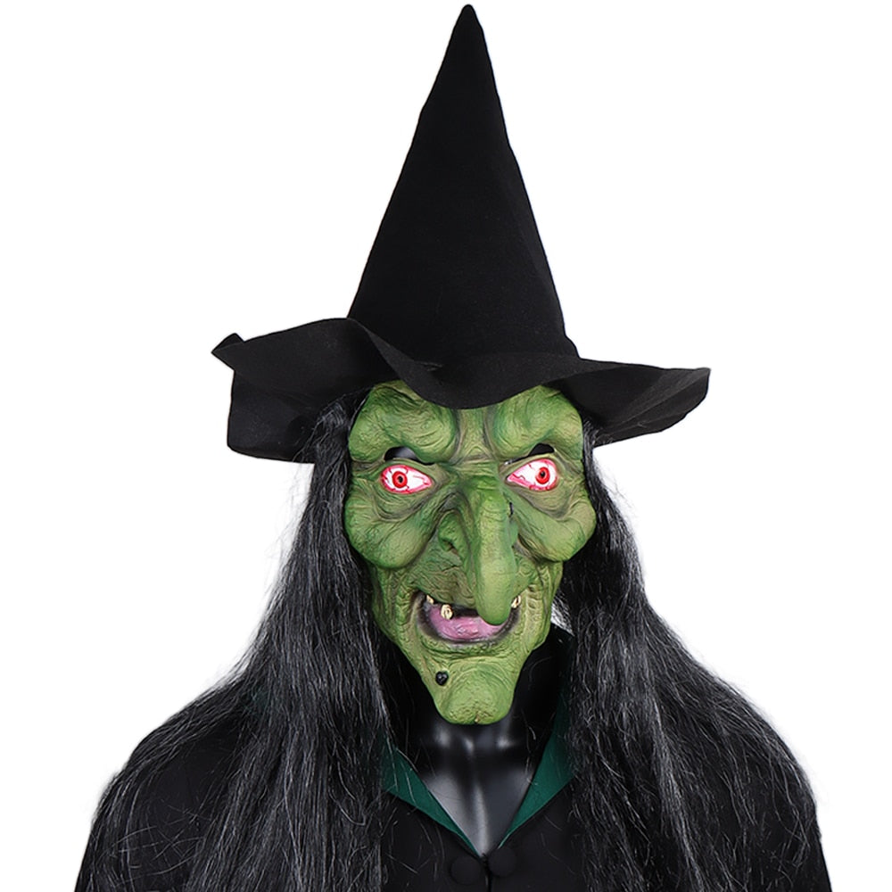 Máscara de Bruxa Verde