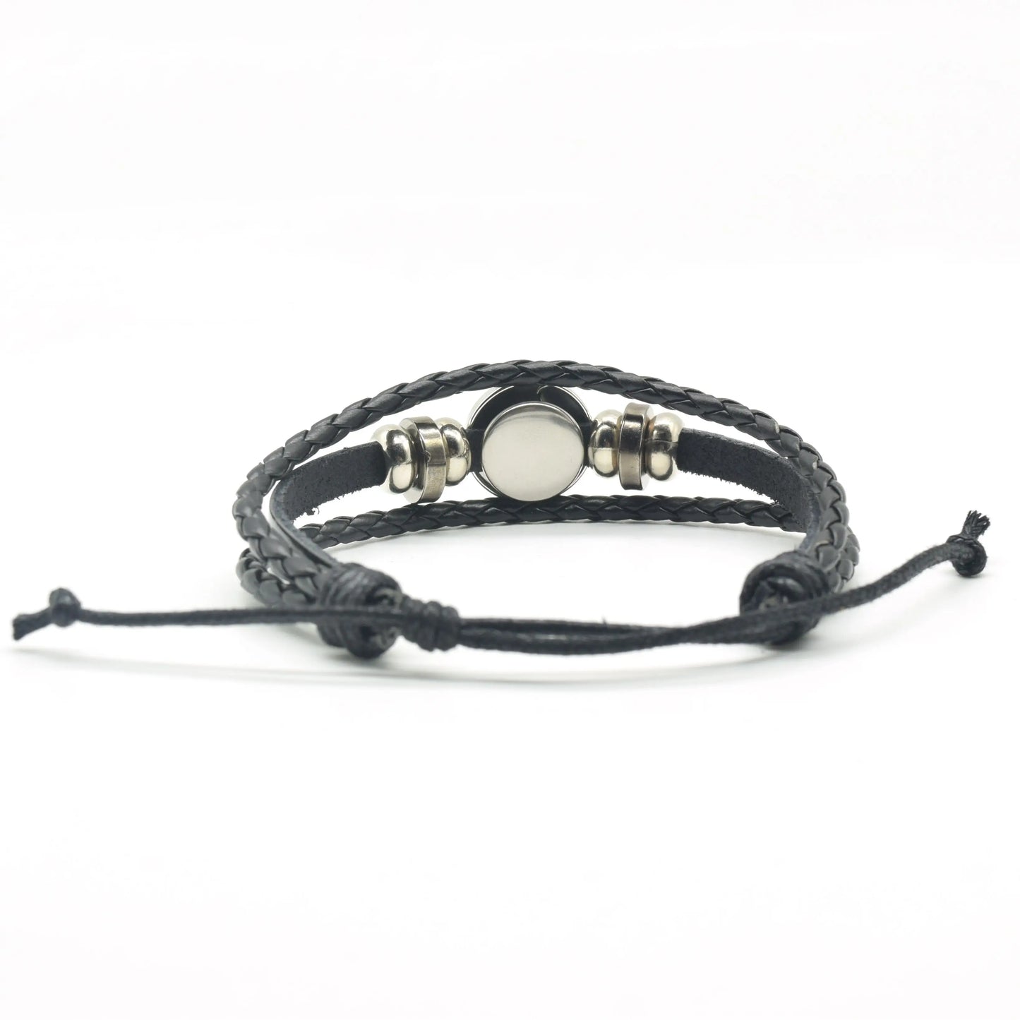 Pulseira de Couro com Charmes dos 12 Signos do Zodíaco - Presente de Aniversário Estiloso