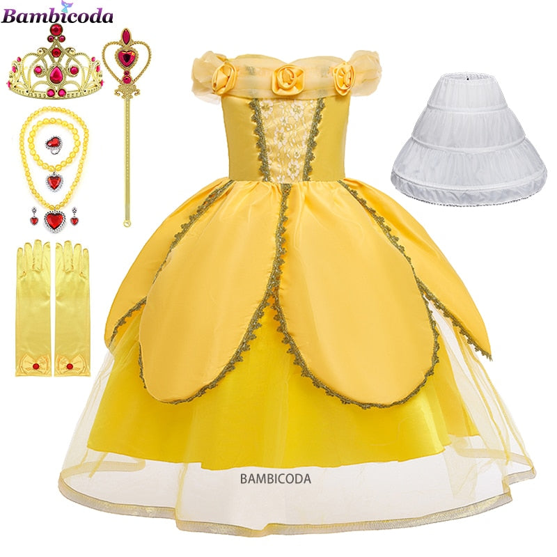 Princesa Bela Cosplay Infantil