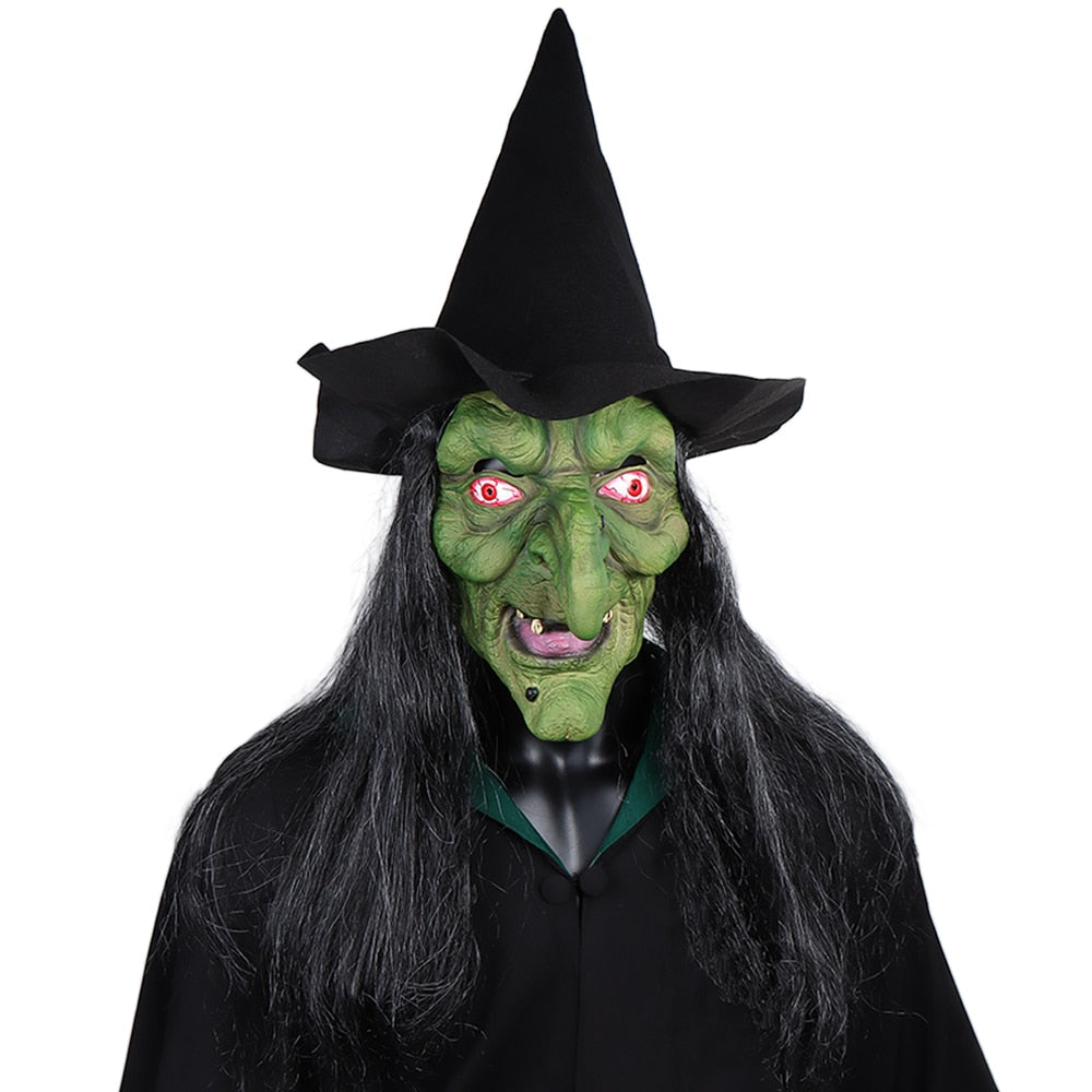 Máscara de Bruxa Verde