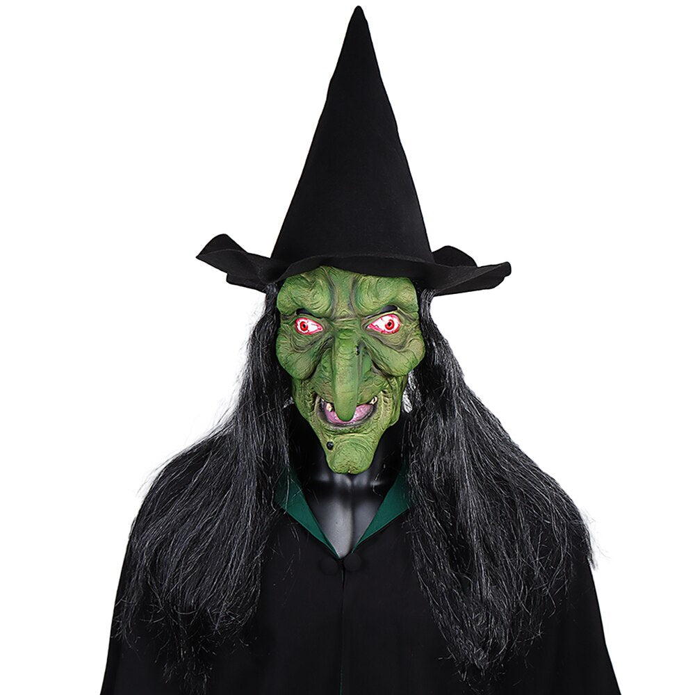 Máscara de Bruxa Verde