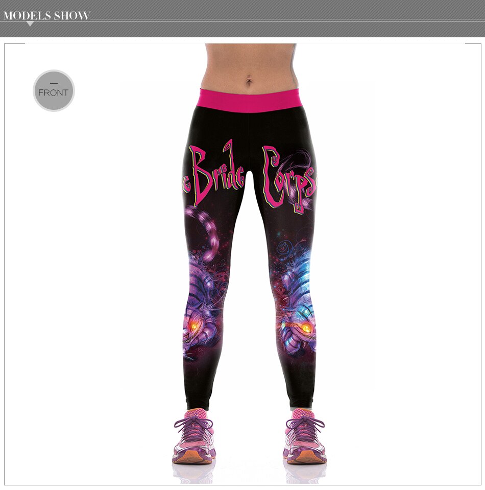 Leggings Temática Gato de Cheshire