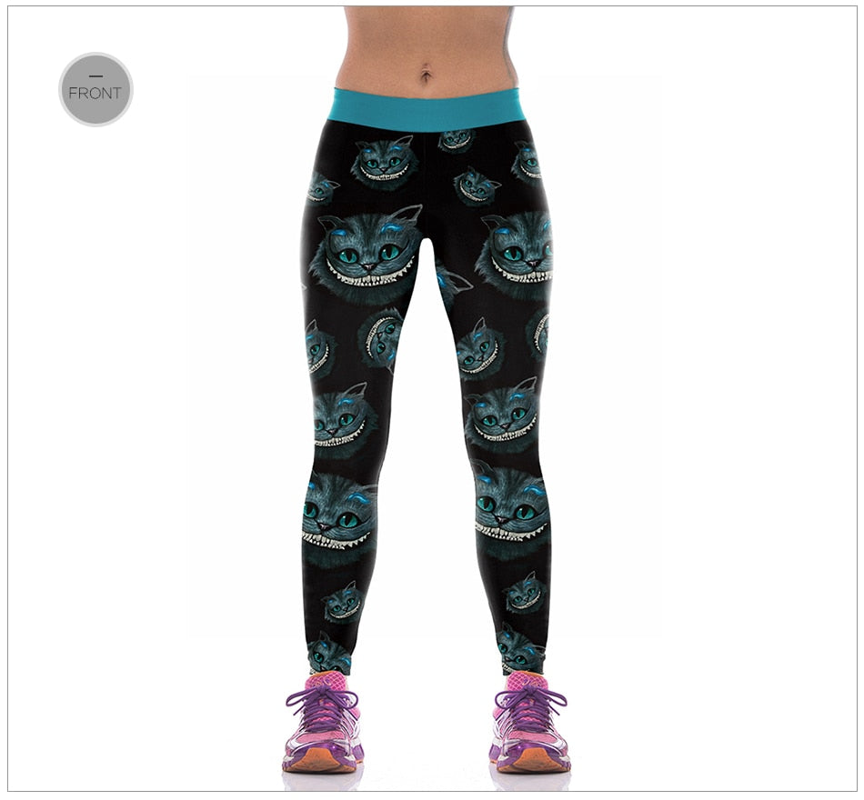 Leggings Temática Gato de Cheshire