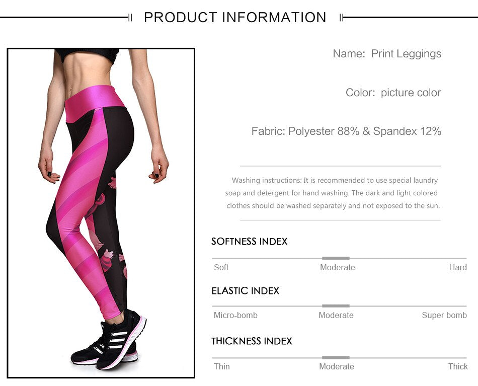 Leggings Temática Gato de Cheshire