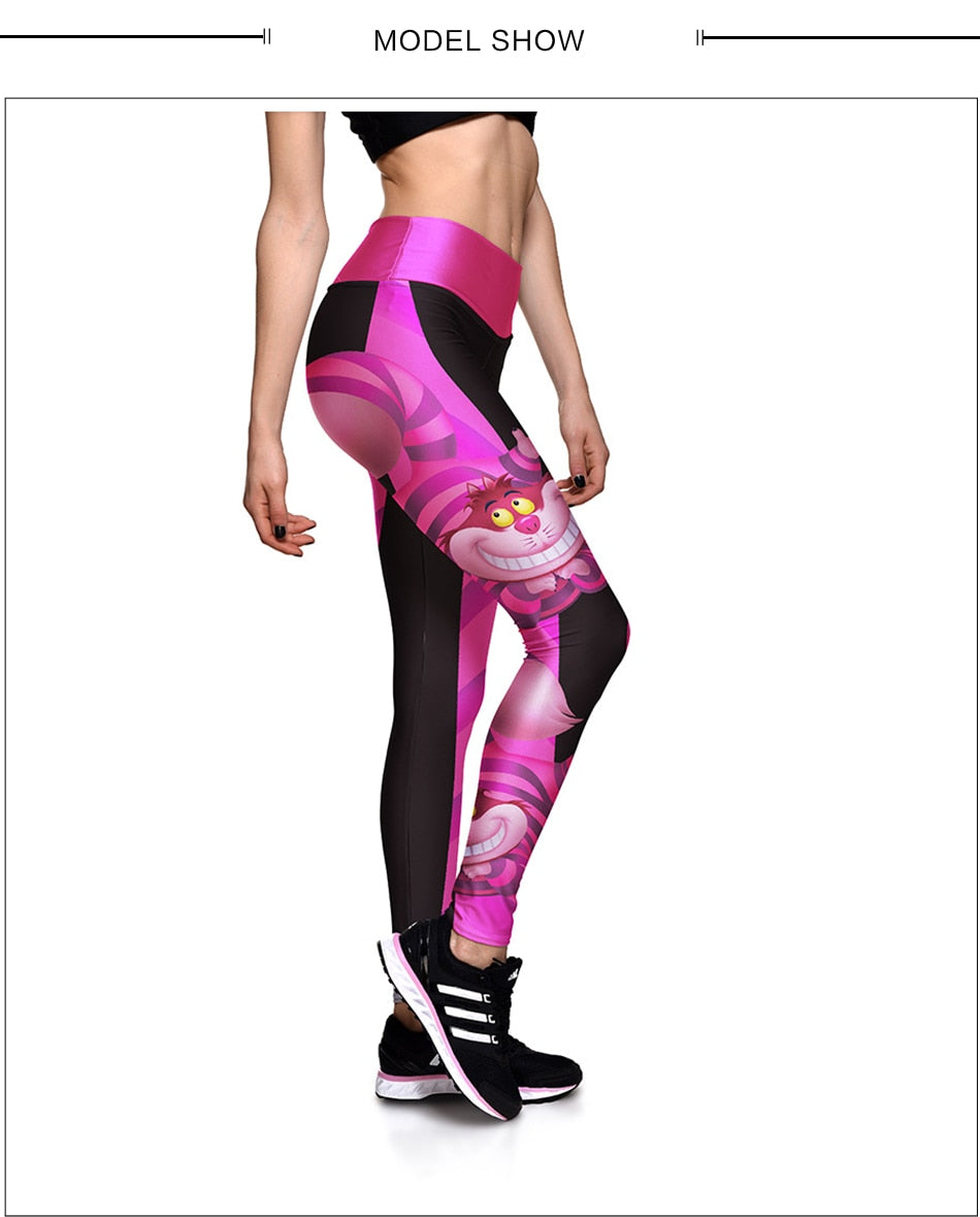 Leggings Temática Gato de Cheshire