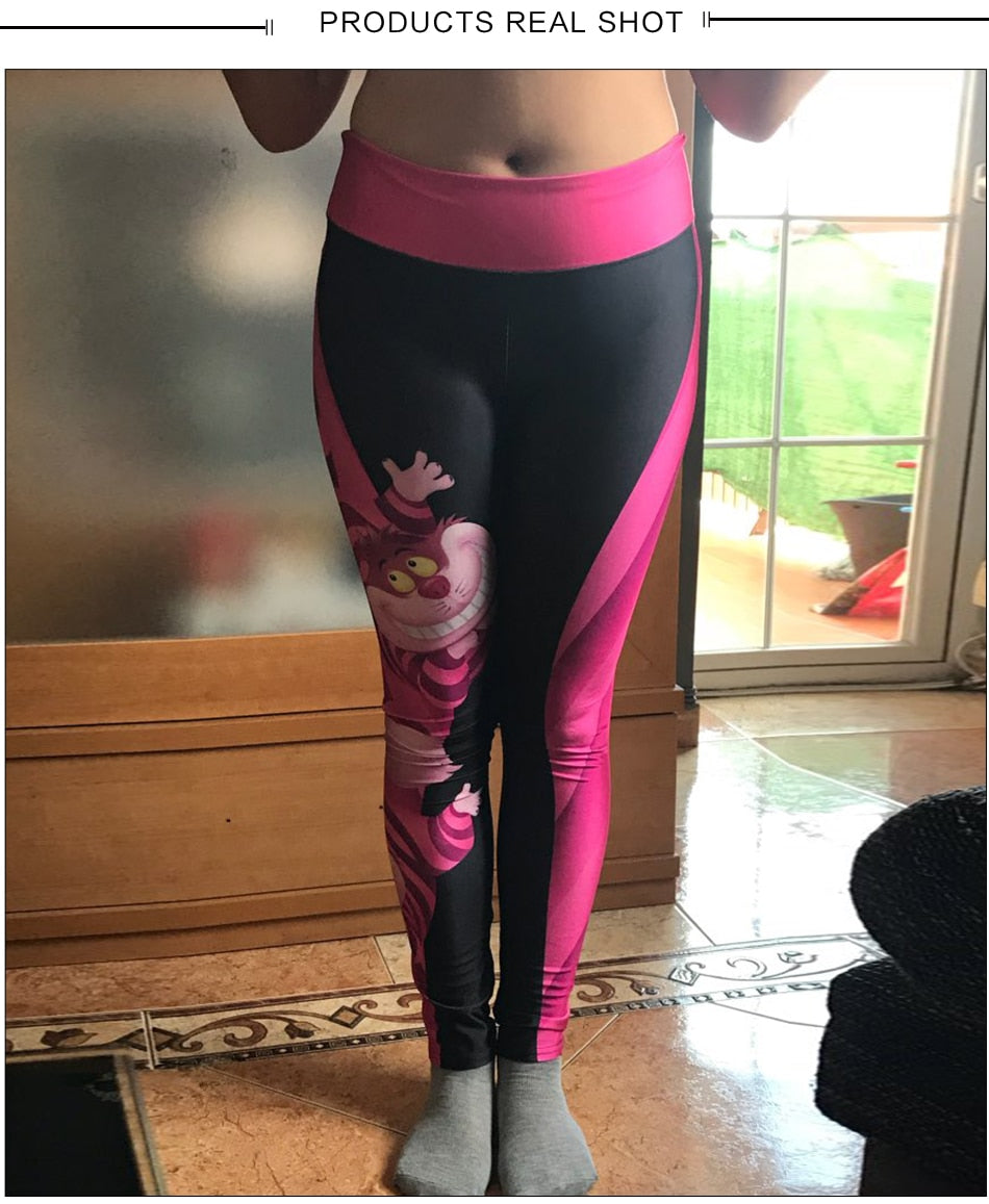 Leggings Temática Gato de Cheshire