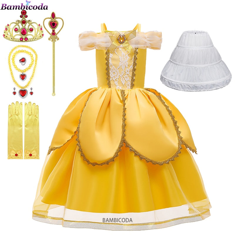 Princesa Bela Cosplay Infantil