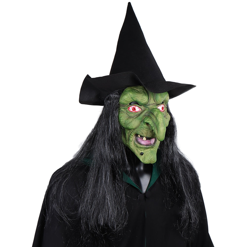 Máscara de Bruxa Verde