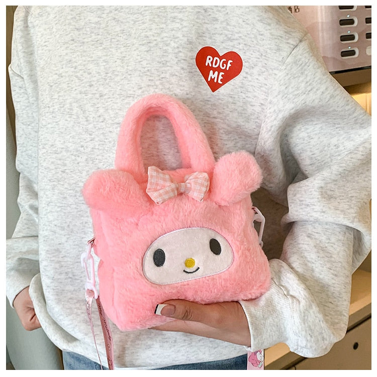 Bolsa Pelúcia Crossbody de Ombro Anime