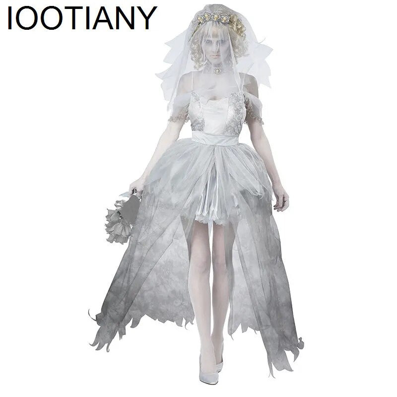 Traje Casal Noivo e Noiva Fantasma