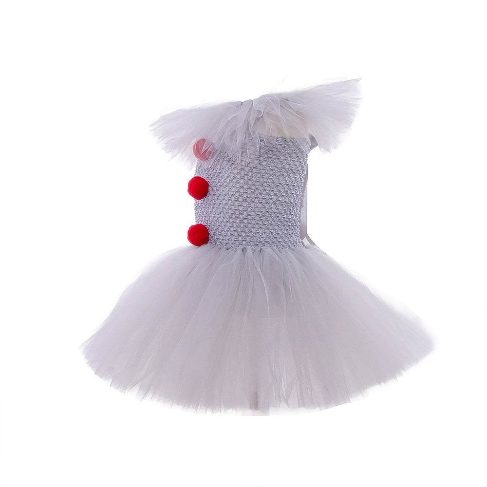 Traje de Palhaço Assustador Vestido Tutu