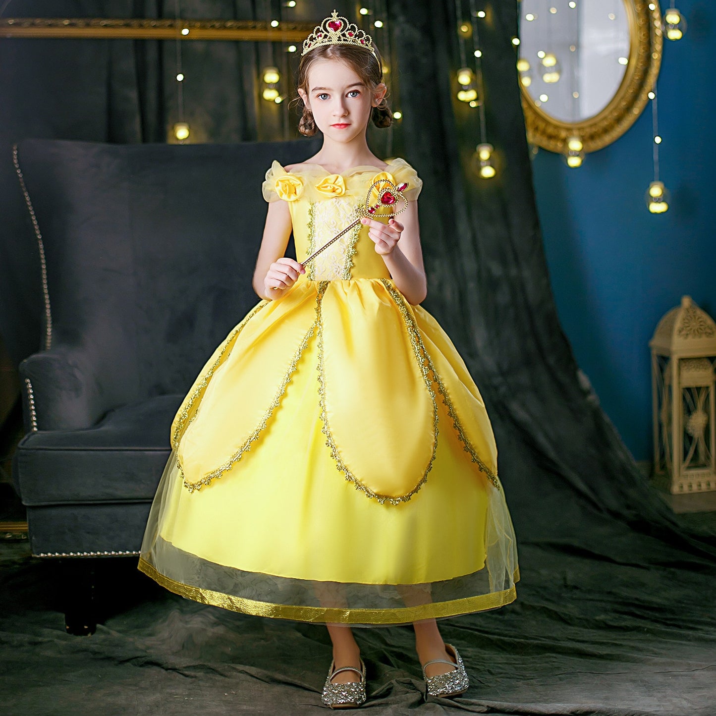 Princesa Bela Cosplay Infantil
