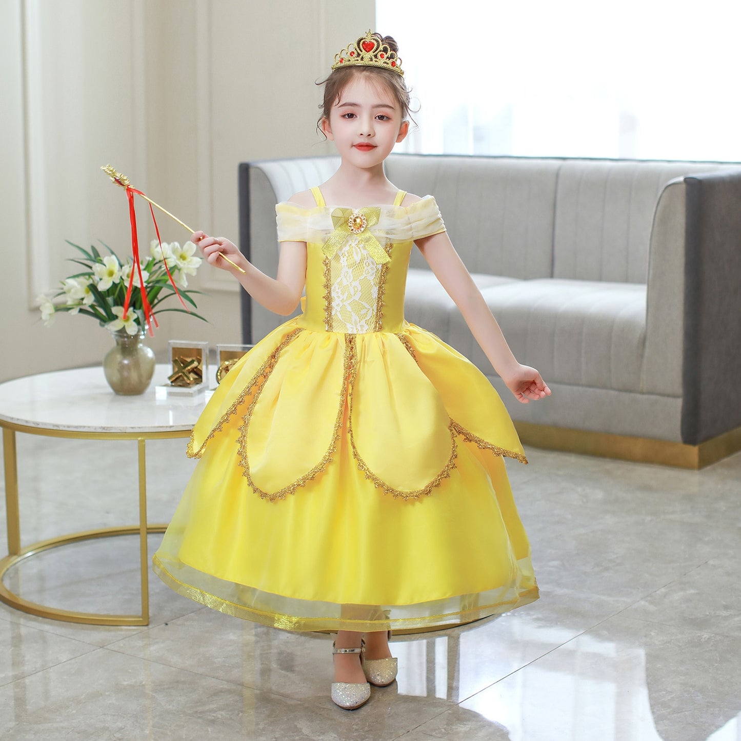 Princesa Bela Cosplay Infantil