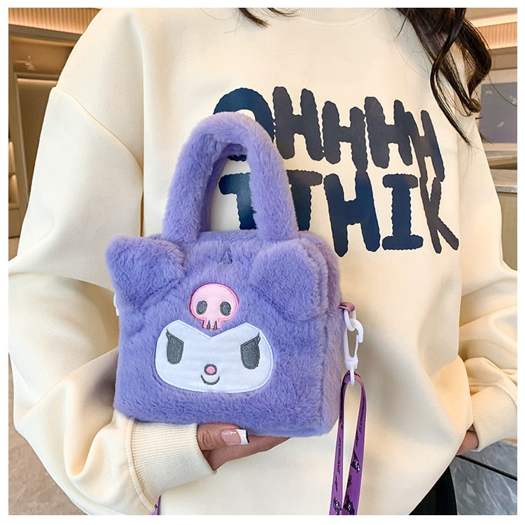 Bolsa Pelúcia Crossbody de Ombro Anime
