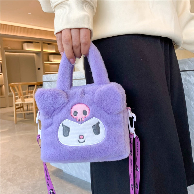Bolsa Pelúcia Crossbody de Ombro Anime