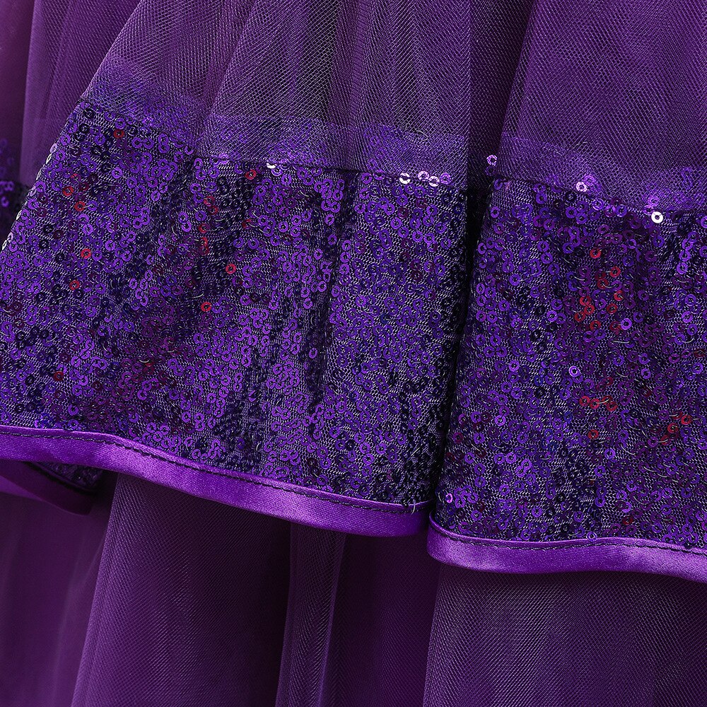 Vestido de Baile em Camadas babados