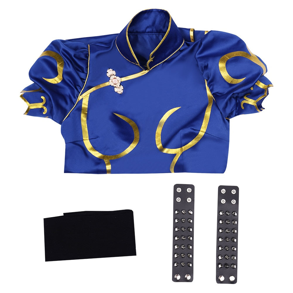 Chun Li Cosplay Conjunto Completo