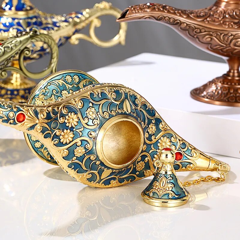"Lâmpada Mágica de Aladdin - Um Toque de Encanto Vintage para sua Decoração"