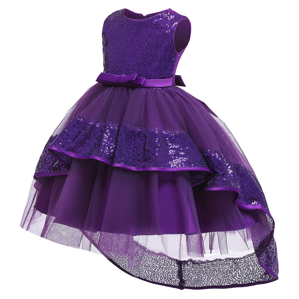 Vestido de Baile em Camadas babados