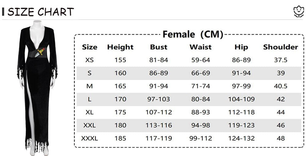 Elvira: A Rainha das Trevas Cosplay