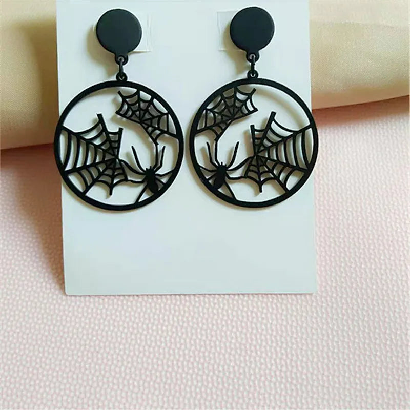 Brincos Vintage de Esqueleto de Halloween