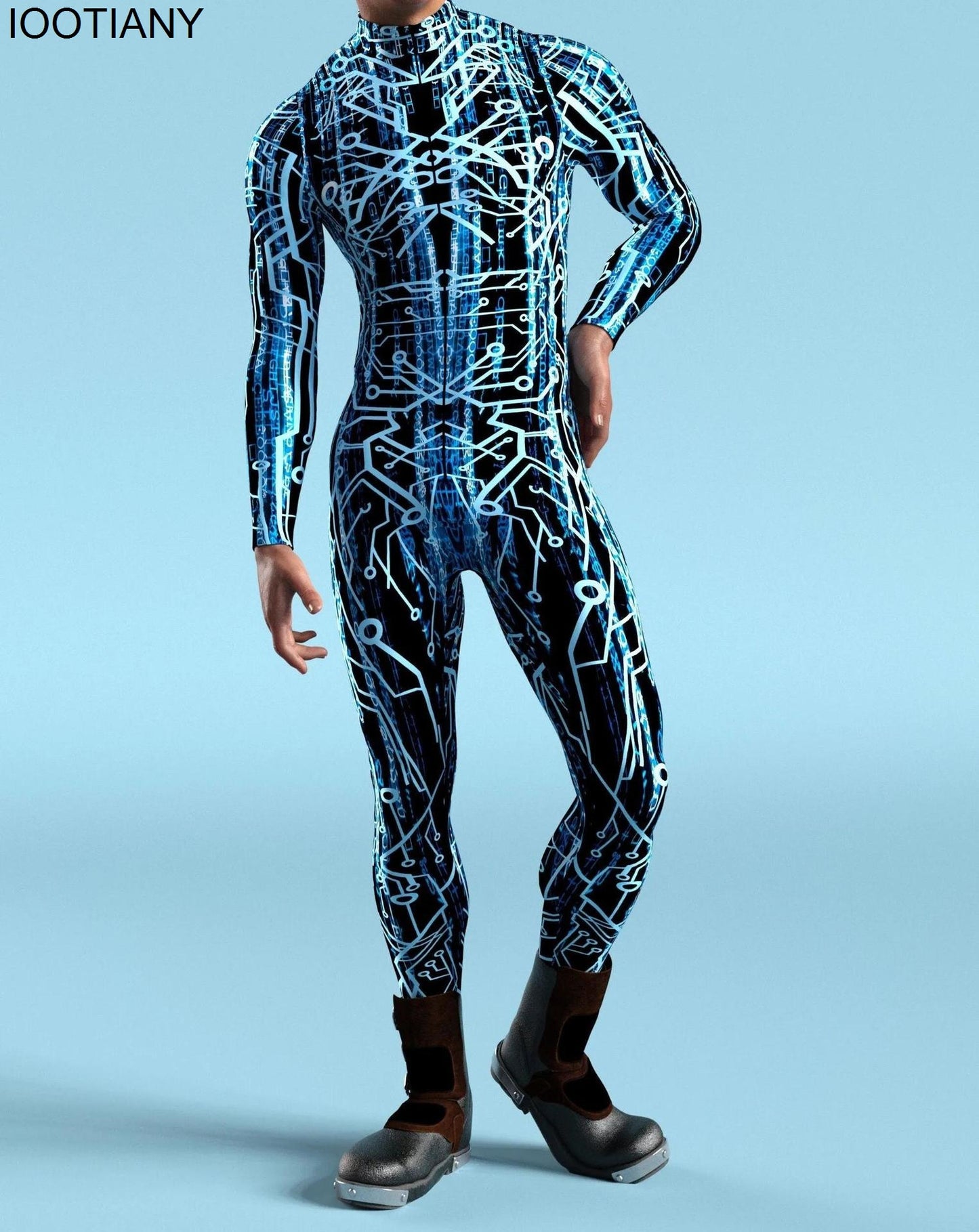 Traje Steampunk Robô Tecnologia Outfit 2023