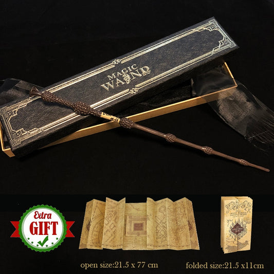 Gravetos Mágicos com Núcleo de metal Caixa de fita e Mapa