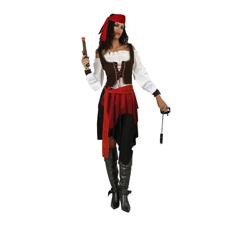Cosplay Capitão Jack Sparrow Feminino e Masculino Adulto