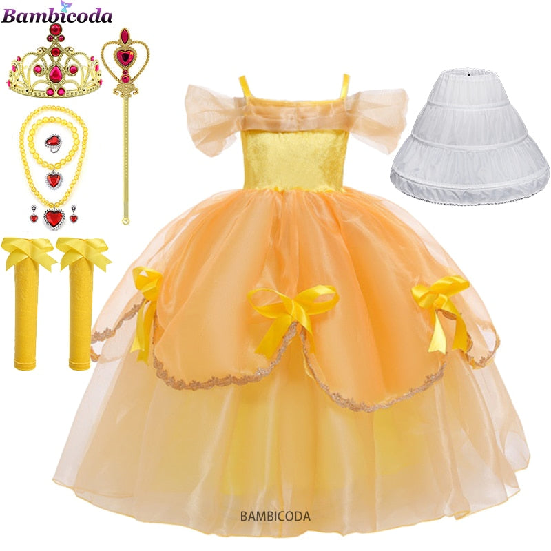 Princesa Bela Cosplay Infantil