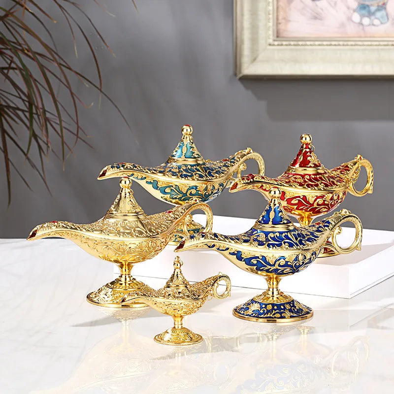 "Lâmpada Mágica de Aladdin - Um Toque de Encanto Vintage para sua Decoração"
