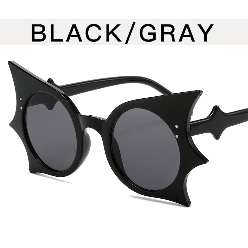 Óculos de Sol Vintage Bat Punk UV400