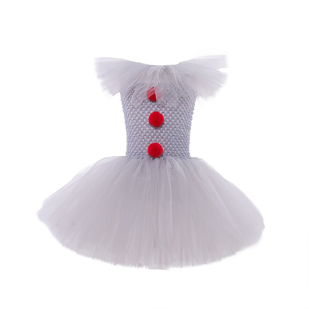Traje de Palhaço Assustador Vestido Tutu