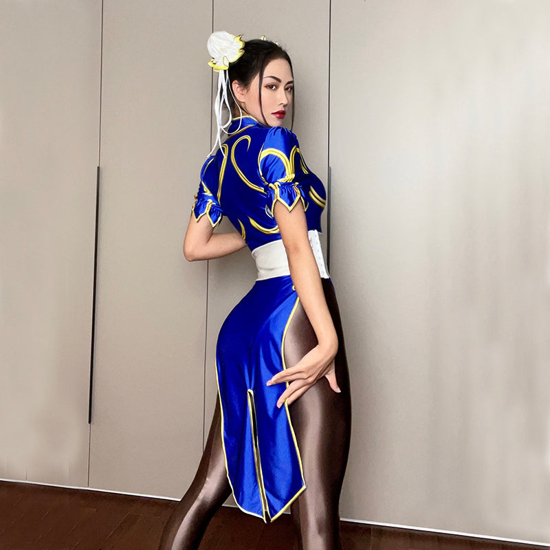 Chun Li Cosplay Conjunto Completo