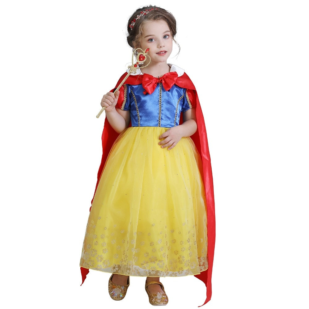 Branca de Neve Fantasia Infantil Luxo