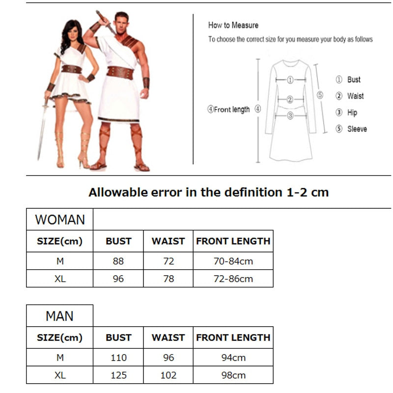 Fantasia Traje Romano (Feminino/Masculino)