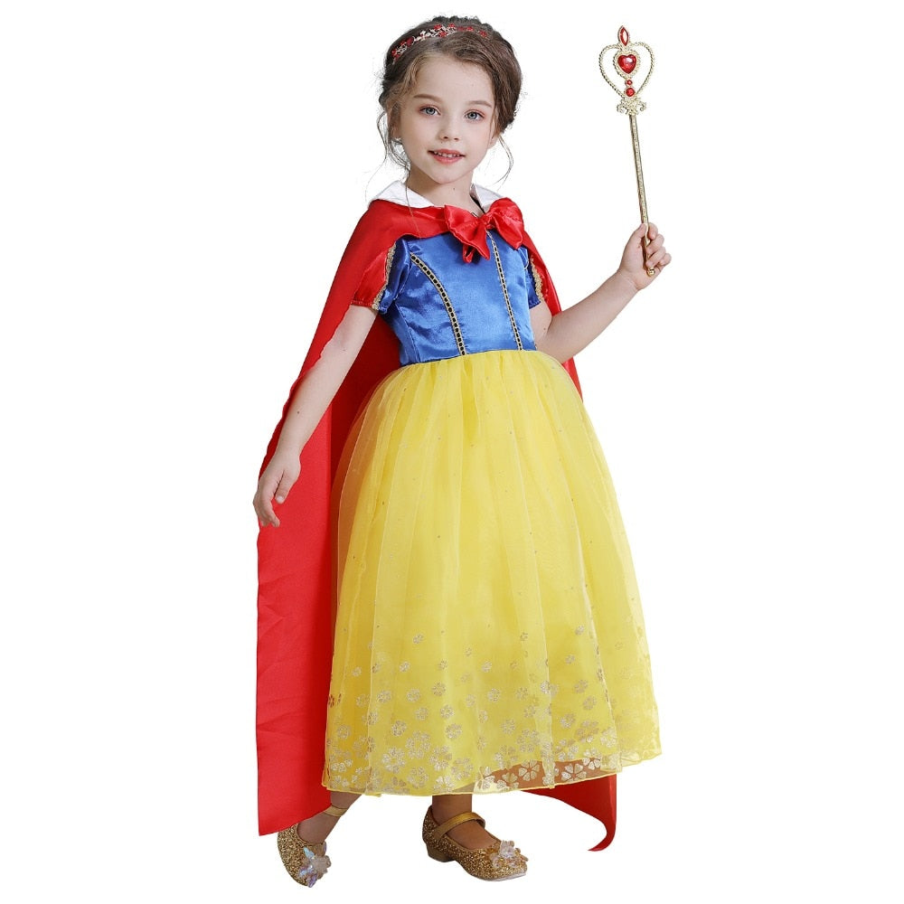 Branca de Neve Fantasia Infantil Luxo