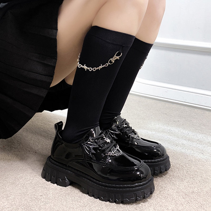 Sapatos Góticos Wandinha Addams