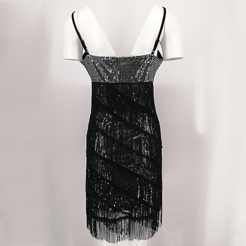 Vestido Gatsby dos anos 1920 Flapper Luxo