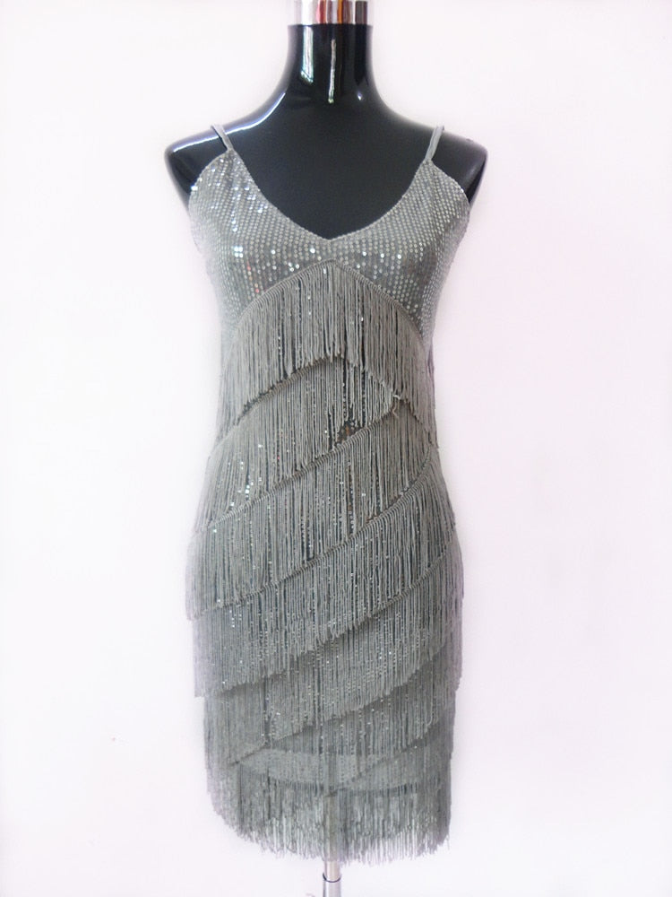 Vestido Gatsby dos anos 1920 Flapper Luxo