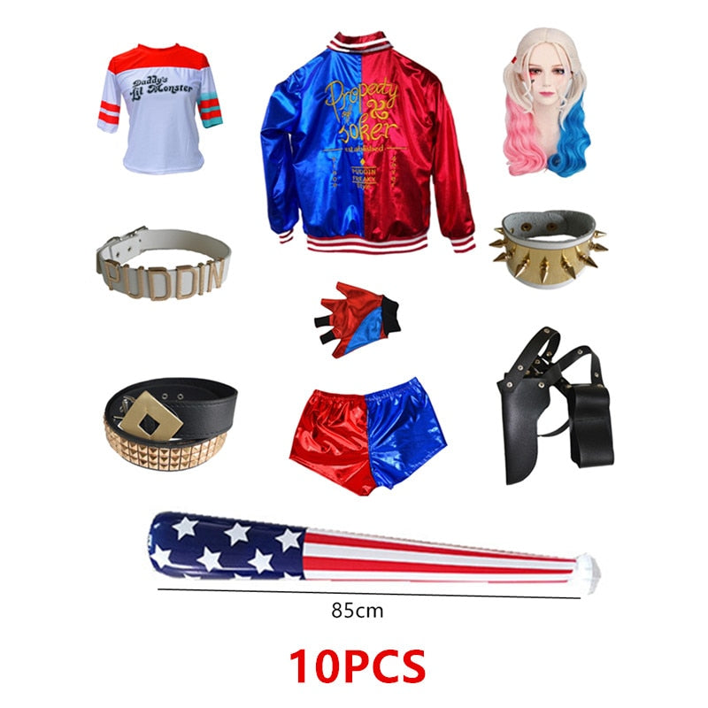 Cosplay Harley Quinn (Infantil e Adulto)