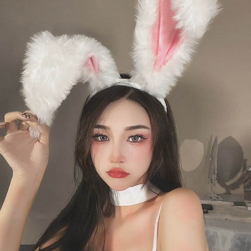 Tiara orelhas de coelho Anime Cosplay