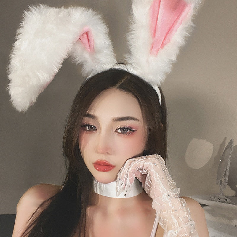 Tiara orelhas de coelho Anime Cosplay