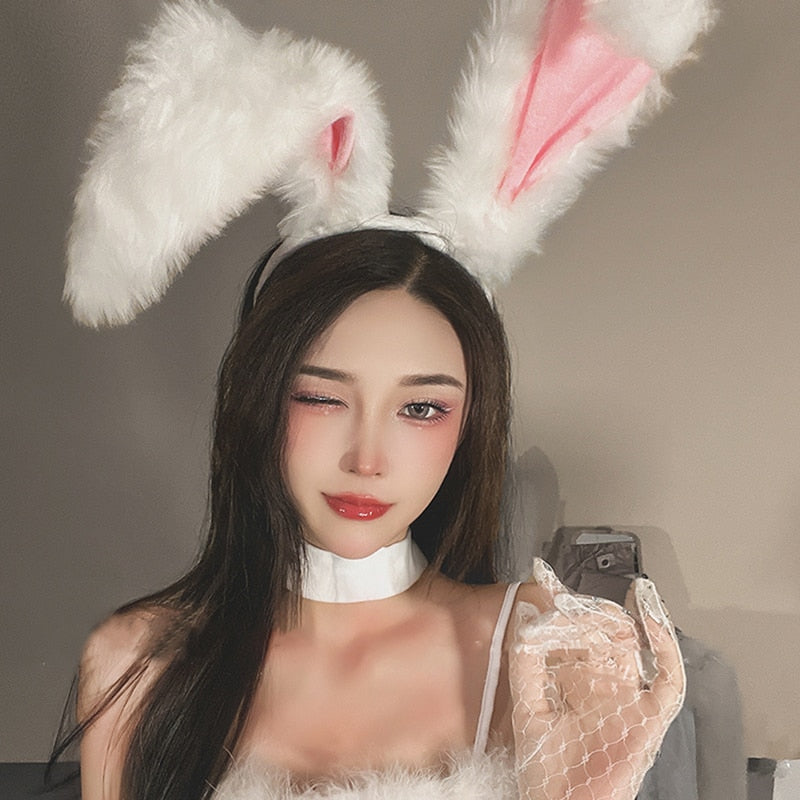 Tiara orelhas de coelho Anime Cosplay