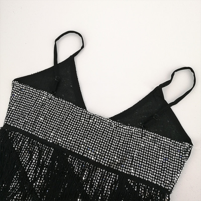 Vestido Gatsby dos anos 1920 Flapper Luxo