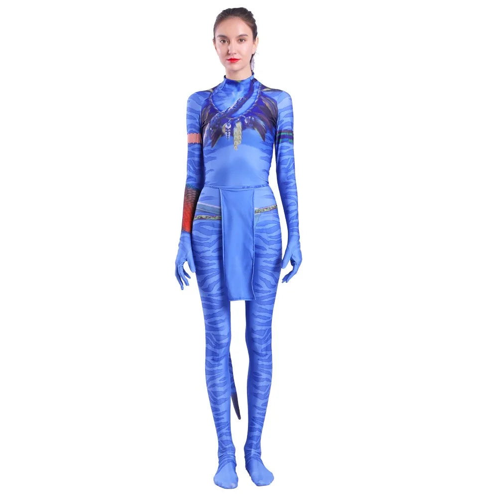 Avatar Cosplay terno com cauda