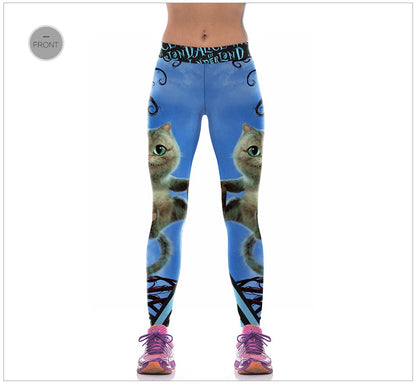 Leggings Temática Gato de Cheshire