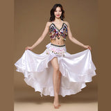 Nuevo Conjunto de 3 Piezas de Traje de Danza del Vientre Oriental para Adultos Femenino